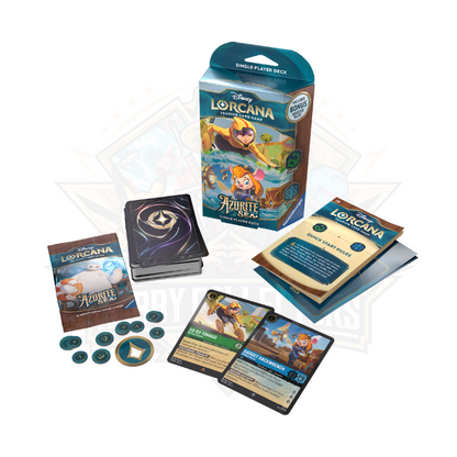 Disney Lorcana S6 Azurite Sea Single-Player Starter Deck: Emerald & Sapphire