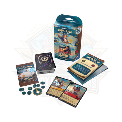 Disney Lorcana S6 Azurite Sea Single-Player Starter Deck: Amber & Ruby