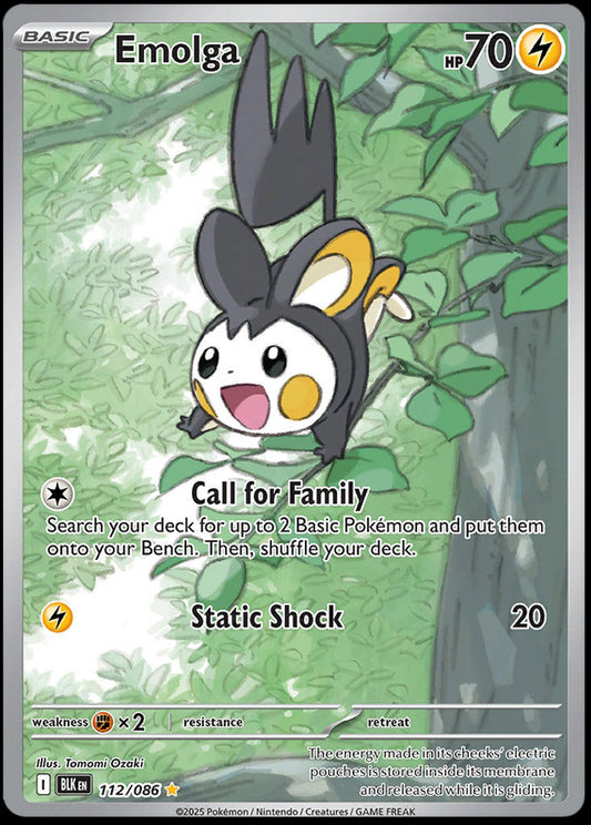 Image of Emolga Black Bolt (BLK) #112