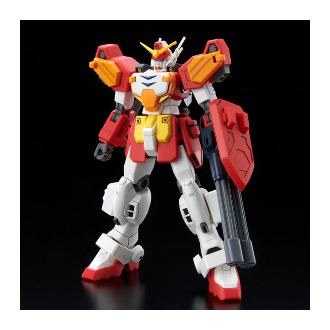 Bandai HG 1/144 Gundam Heavyarms Custom XXXG-01H2 model kit with dual Gatling guns and missile pods