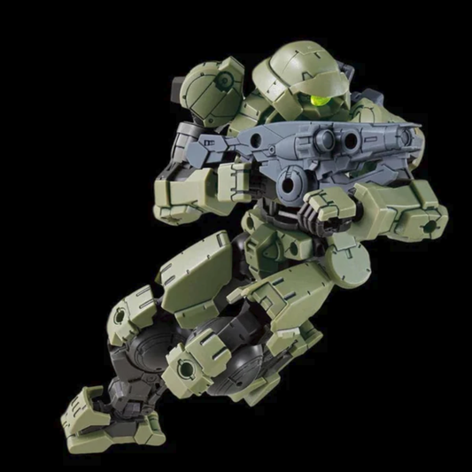 Bandai 30MM 1/144 bEXM-15 Portanova Green Byron Army EXAMAC model kit with short rifle knuckle guard Roy-Roy backpack hardpoints - Hobby Collectors Australia