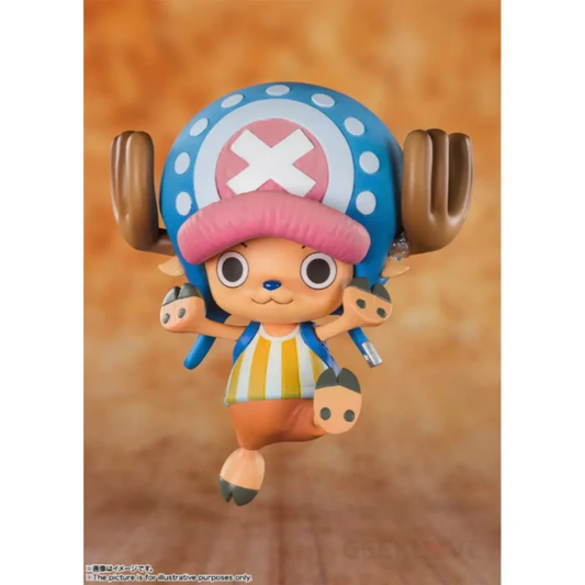 The Figuarts ZERO TonyTony Chopper (Reissue) figure (ZERO66500L) showing the Straw Hat doctor in his blue-nosed, pink-hatted Post-Timeskip design.