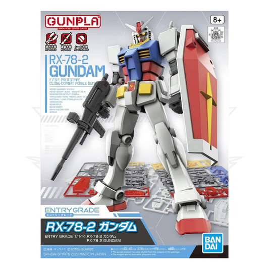 Bandai Gundam Entry Grade RX-78-2 Gundam 1/144 Scale Model Kit