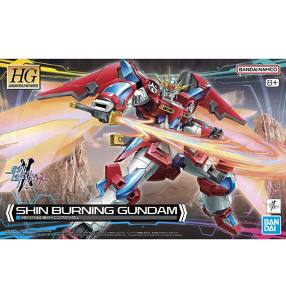 Bandai HG 1/144 Shin Burning Gundam – Gundam Build Metaverse Anniversary Model Kit