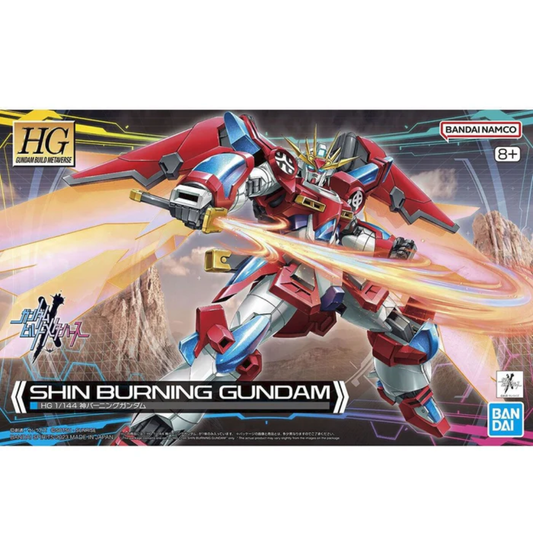 Bandai HG 1/144 Shin Burning Gundam – Gundam Build Metaverse Anniversary Model Kit