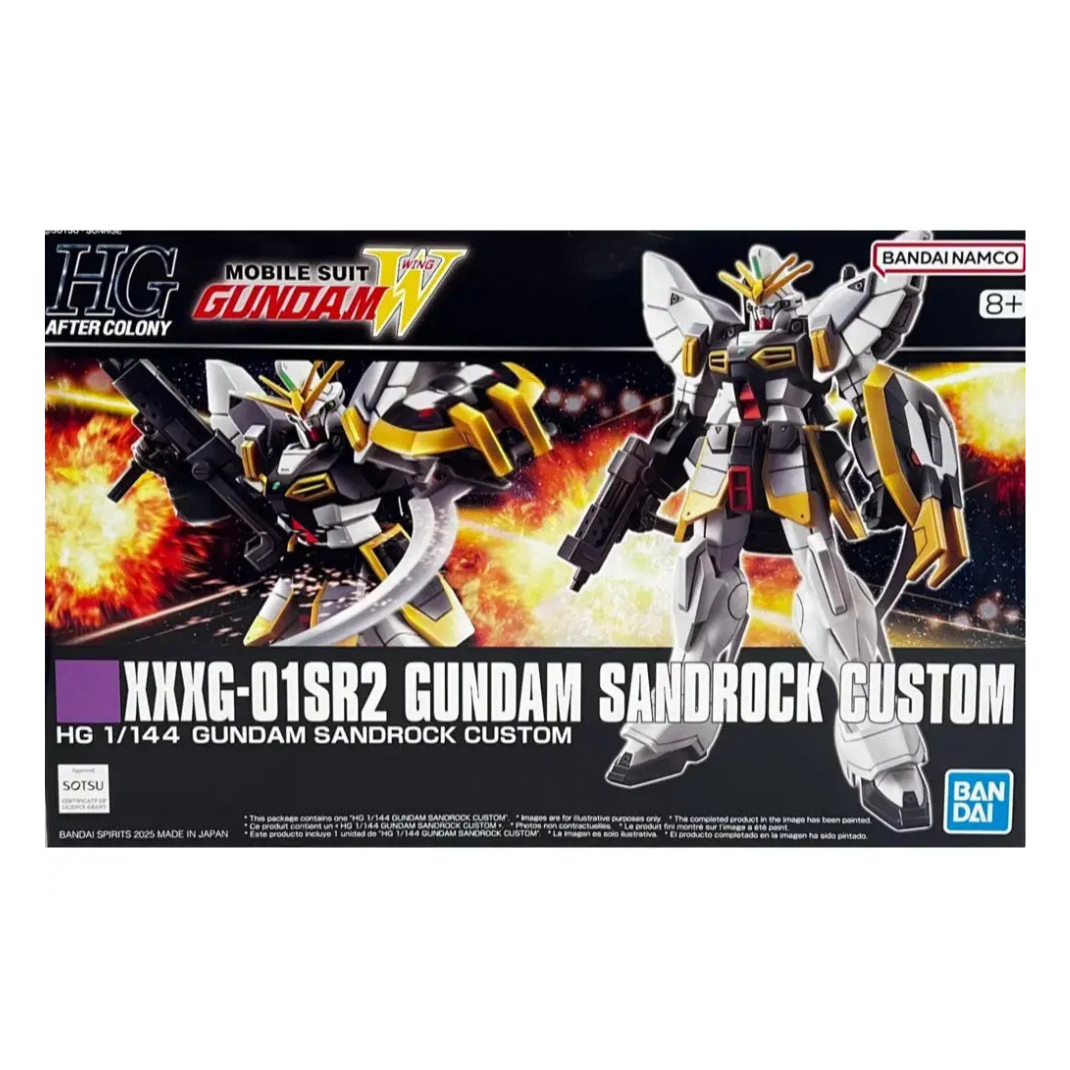 Bandai HGAC 1/144 Gundam Sandrock Custom TV Version Model Kit box art.