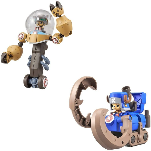 Bandai One Piece: Chopper Robo Super 2 & 3 — Heavy Armor & Horn Dozer Model Kit Set