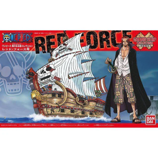 Bandai One Piece Grand Ship Collection Red Force model kit Shanks flagship with ocean effect part and crew figures - Hobby Collectors Australia