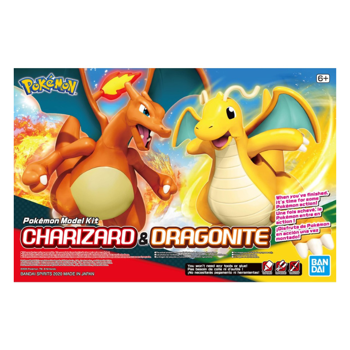 Bandai Pokemon Model Kit - Charizard & Dragonite