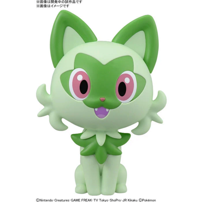 Bandai Pokemon Model Kit QUICK 18 Sprigatito snap-fit no tools 86mm colour-moulded Paldea Grass starter Pokepla - Hobby Collectors Australia