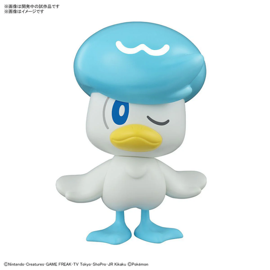 Bandai Pokemon Model Kit QUICK 19 Quaxly snap-fit no tools 90mm colour-moulded Paldea Water starter Pokepla - Hobby Collectors Australia