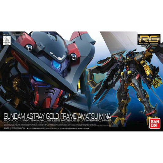 Bandai RG 1/144 Gundam Astray Gold Frame Amatsu Mina – Real Grade Model Kit
