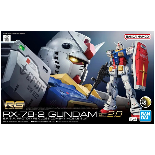 Bandai RG 1/144 RX-78-2 Gundam Ver.2.0 – Real Grade Model Kit (G5067155)