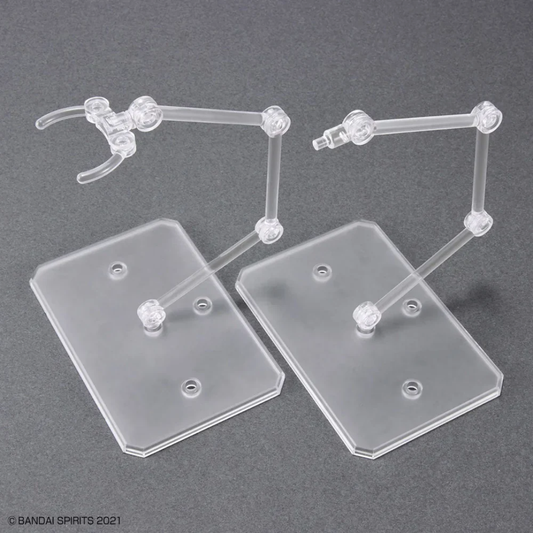 BandaiSpiritsActionBase6_ClearColor_1144ScaleDisplayStandSet_G50642142 - Hobby Collectors Australia