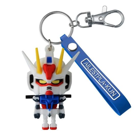 The Ailestpla-kun 3D Rubber Mascot Keychain (G5072017) featuring the round, friendly mascot character with a flight-themed design and metal ball-chain.