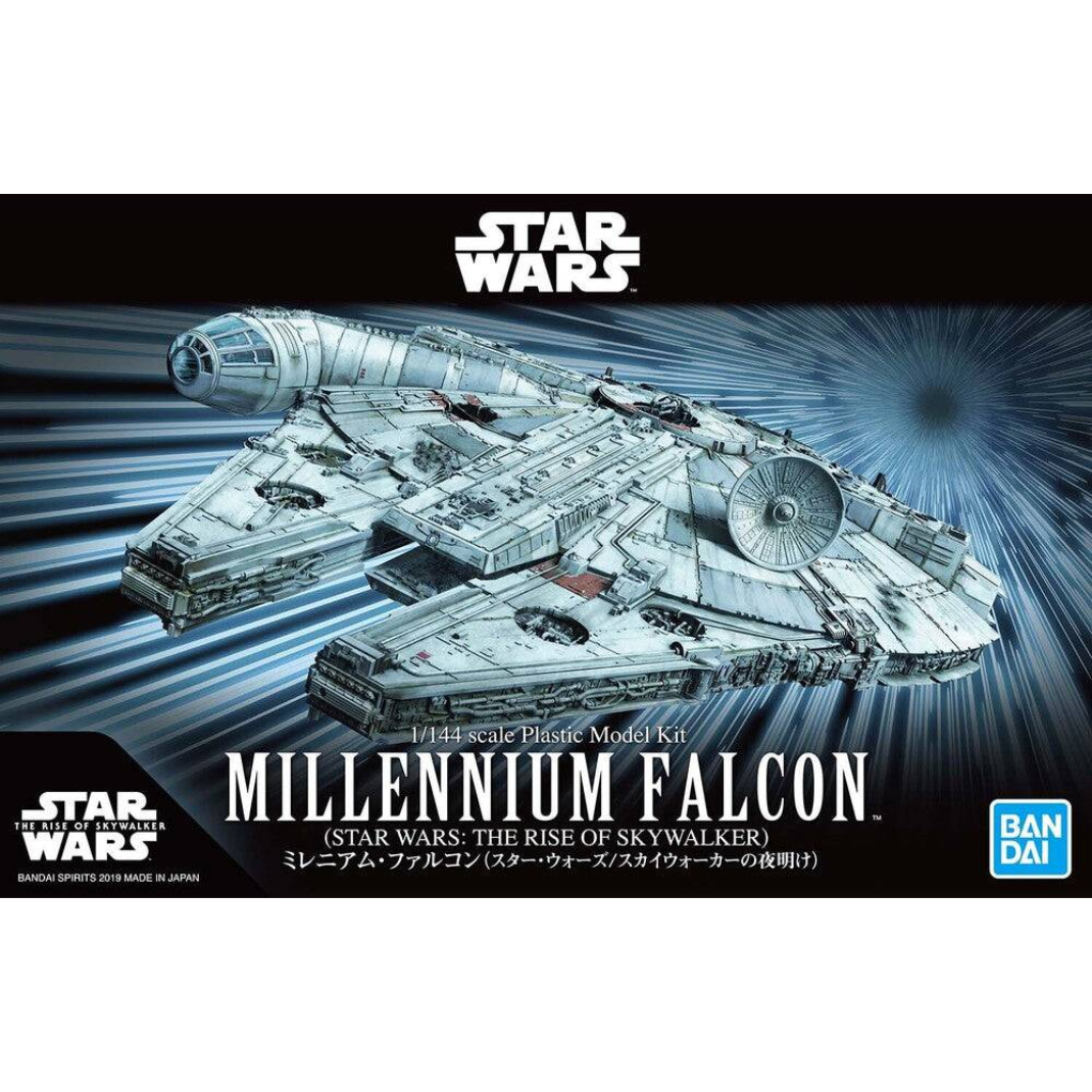 Bandai Star Wars 1/144 Millennium Falcon model kit, Rise of Skywalker version, box art