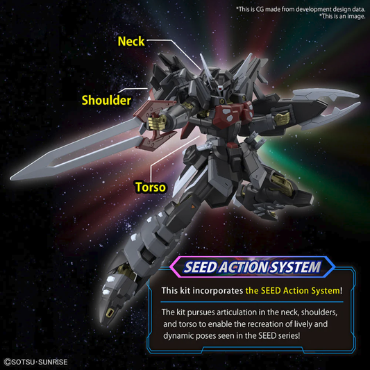 Bandai Gunpla HGCE 1/144 #245 NOG-M1A1 Black Knight Squad Shi-ve.A | Gundam SEED Freedom | High Grade Model Kit