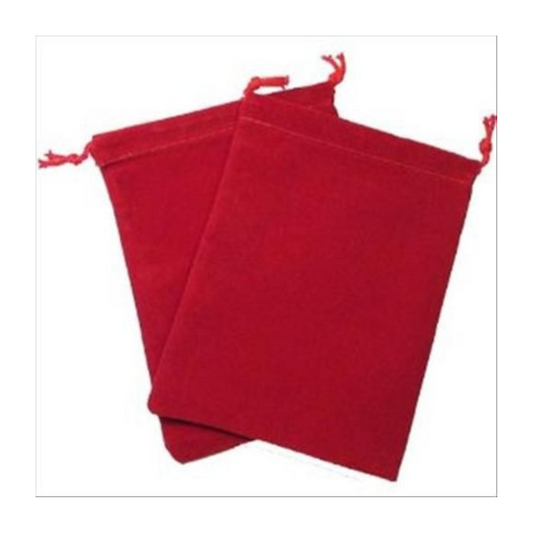 Dice Bag Suedecloth (S) Red 4" x 5 1/2" (CHX02374) 