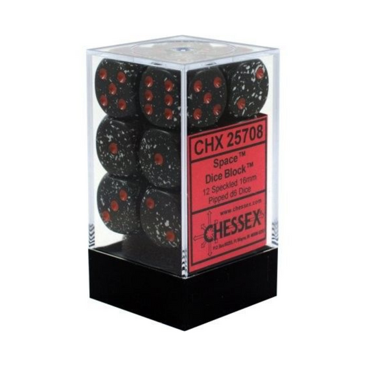 Chessex Speckled 16mm d6 Space/Block Dice Set of 12 – Hobby Collectors Australia