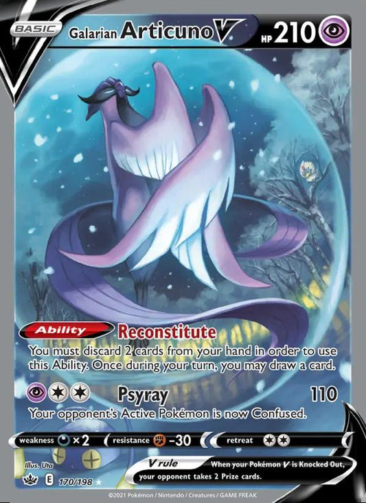Image of Galarian Articuno V Chilling Reign (CRE) #170