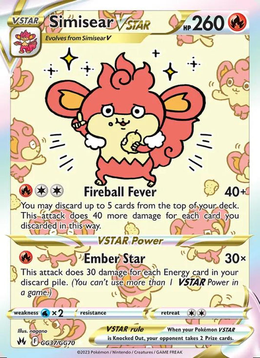 Image of Simisear VSTAR Crown Zenith (CRZ) #GG37