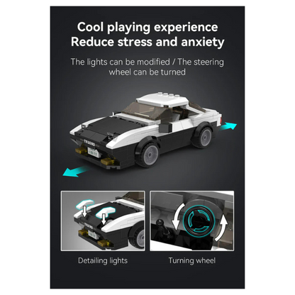 CaDA Initial D Toyota AE86 Trueno brick model kit – 1:24 scale, 280-piece replica of Takumi Fujiwara’s drift car