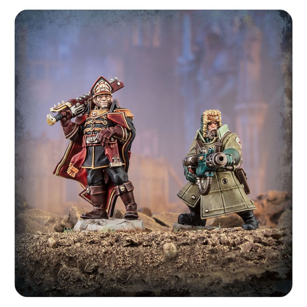 Warhammer 40,000: Astra Militarum — Ciaphas Cain & Ferik Jurgen | Multipart Plastic Kit | Limited