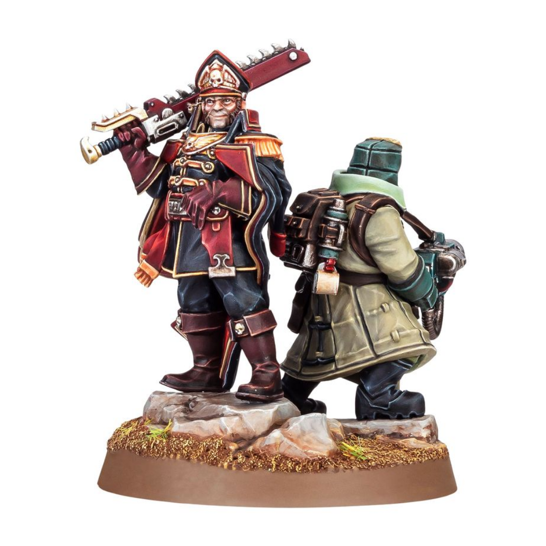 Warhammer 40,000: Astra Militarum — Ciaphas Cain & Ferik Jurgen | Multipart Plastic Kit | Limited