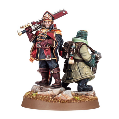 Warhammer 40,000: Astra Militarum — Ciaphas Cain & Ferik Jurgen | Multipart Plastic Kit | Limited