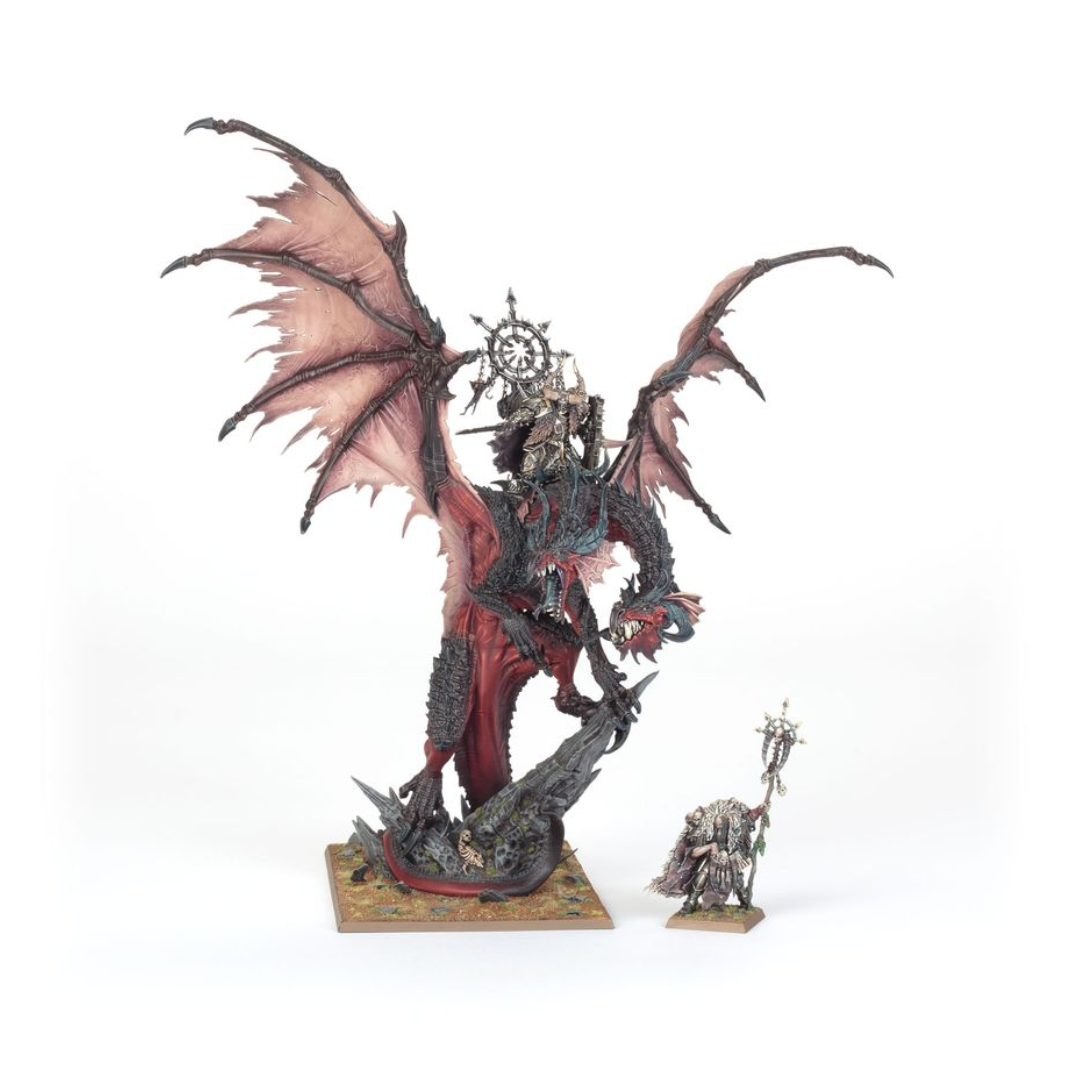 Warhammer Old World Warriors of Chaos Lord on Chaos Dragon box art
