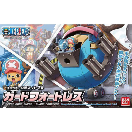 Bandai One Piece Chopper Robo Super 1 Guard Fortress model kit 15cm with 2 Tony Tony Chopper figures forms King Brain head - Hobby Collectors Australia