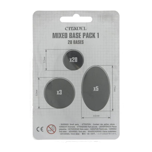 Citadel Mixed Base Pack 1 – assorted miniature bases for Warhammer and tabletop models