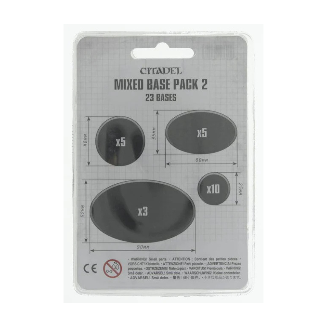 Citadel Mixed Base Pack 2 – assorted miniature bases for Warhammer 40K and Age of Sigmar models