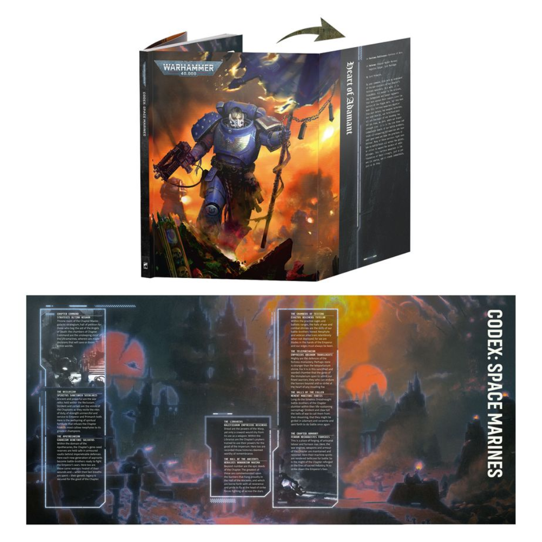 Warhammer 40000 Codex Space Marines rulebook cover