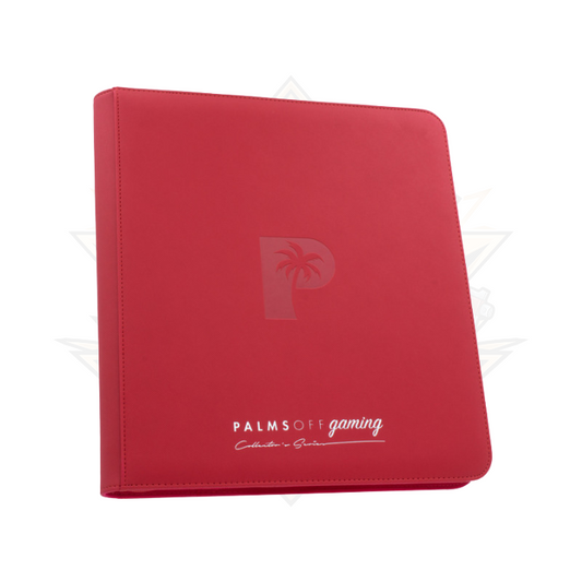 Palms Off Gaming - Collector's Series - 12 Pocket Zip Trading Card Binder (RED)