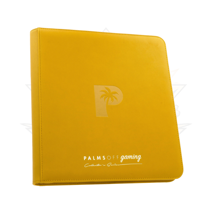 Palms Off Gaming - Collector's Series - 12 Pocket Zip Trading Card Binder (YELLOW)