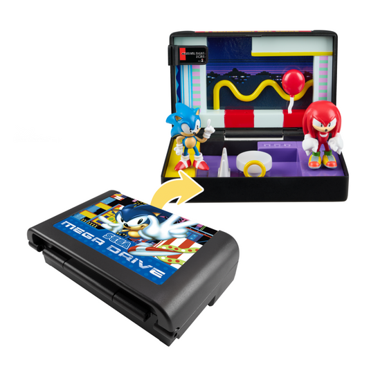 Console Heroes Sonic the Hedgehog 3 Collectible Diorama featuring Sonic in dynamic action pose with vibrant Sega design.