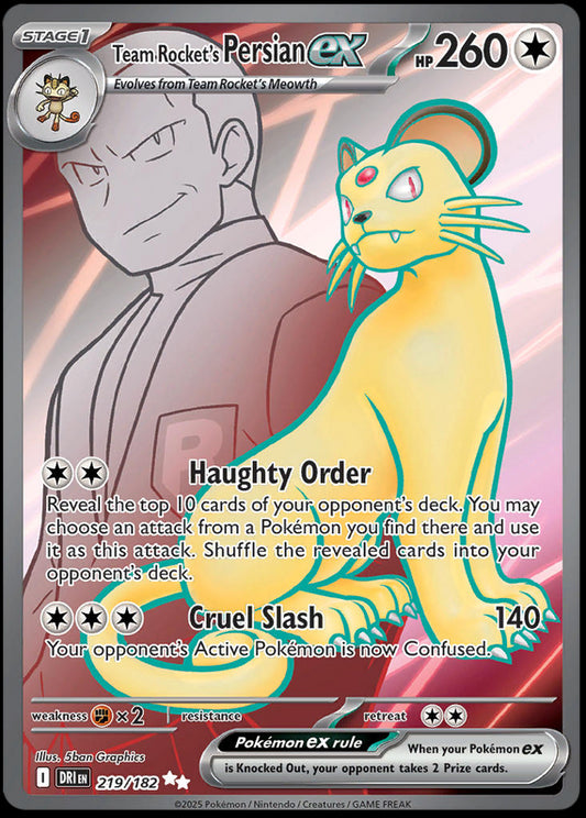 Image of Team Rockets Persian ex Destined Rivals (DRI) #219
