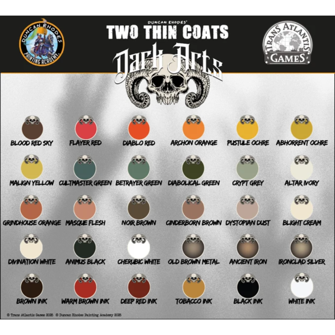 Two Thin Coats Dark Arts paint set box packaging