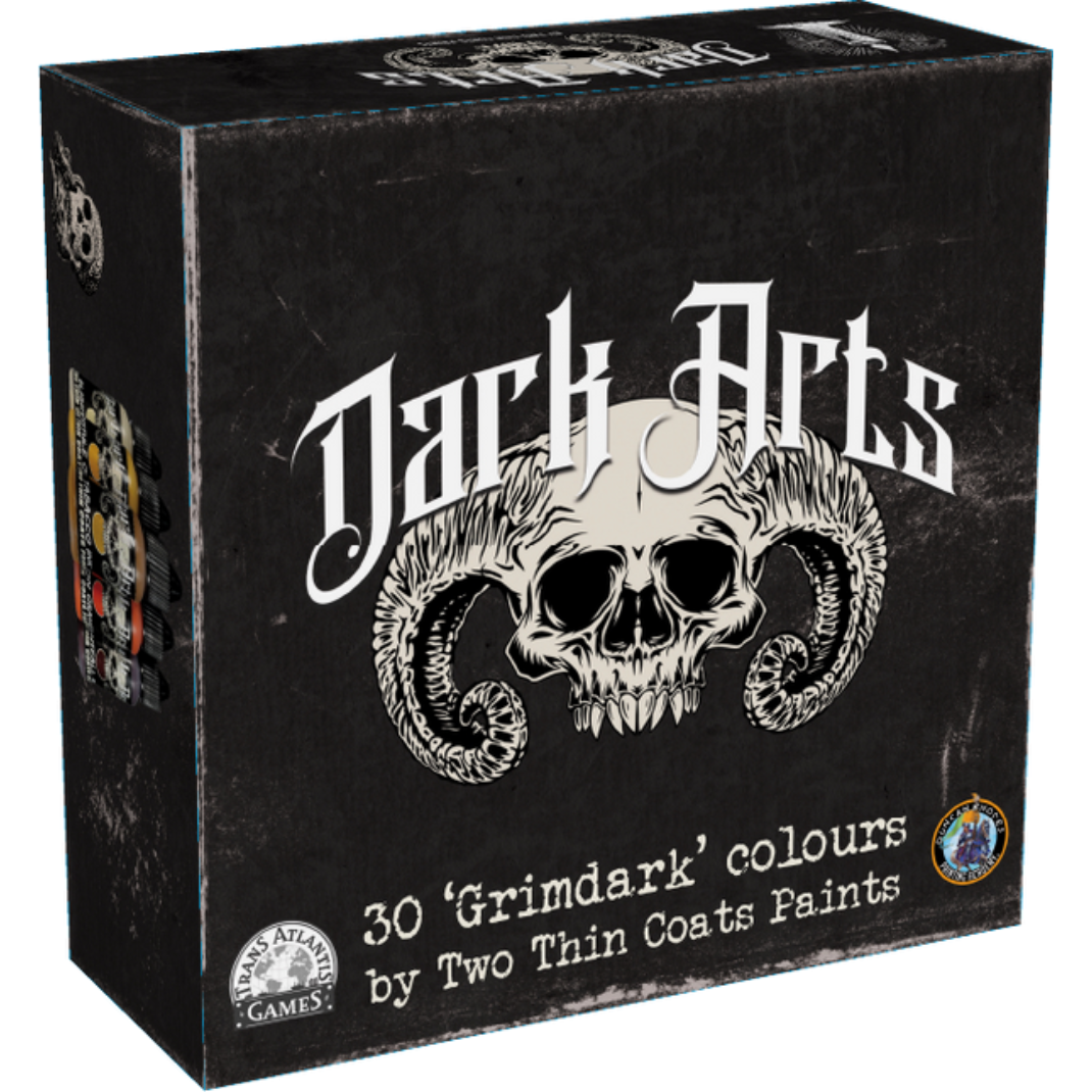 Two Thin Coats Dark Arts paint set box packaging