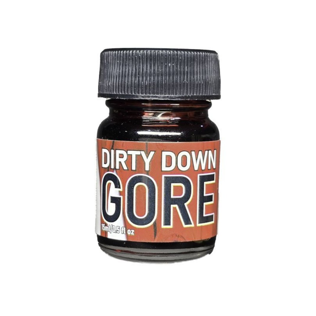 Dirty Down Gore 15ml bottle showcasing realistic blood effect paint for miniatures and props.