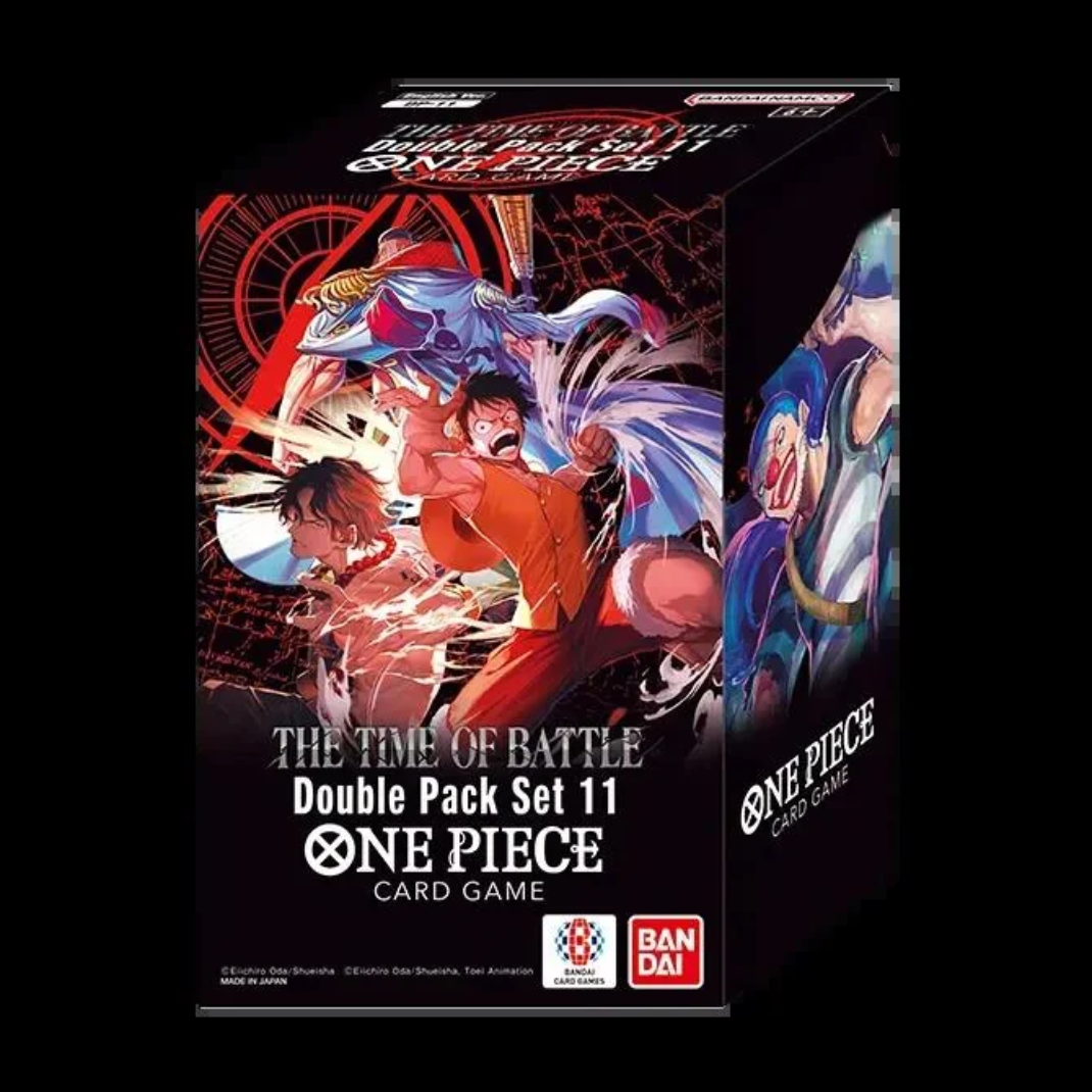 One Piece Card Game Double Pack The Time of Battle DP-11 two OP-16 booster packs exclusive DON card sealed English