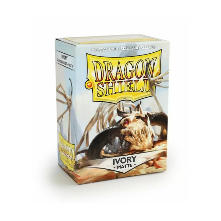 Dragon Shield: Ivory - Matte Sleeves - Standard Size (100 Count)