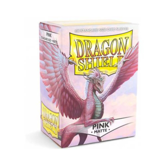 Dragon Shield: Matte Pink Standard Size Card Sleeves (100 Count)