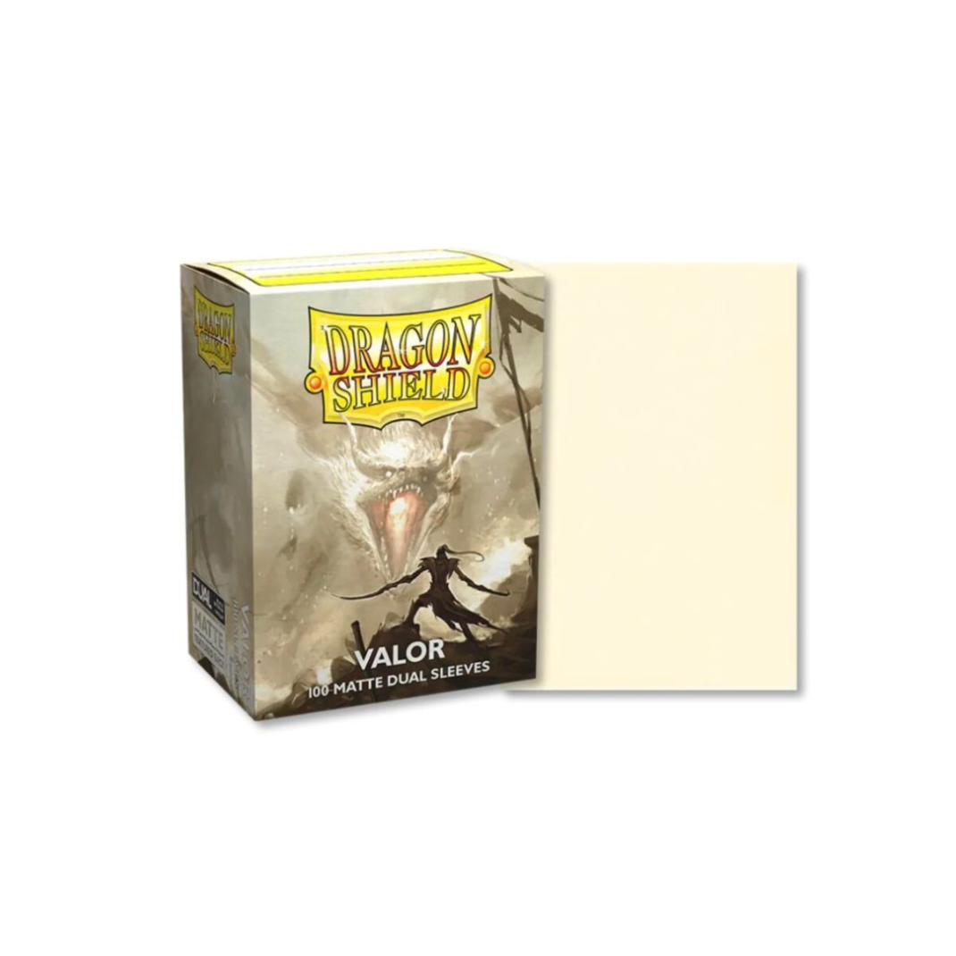 Dragon Shield Matte Dual Sleeves Valor Rowanite Creed 100ct standard size 63x88mm black interior PVC-free archival safe - Hobby Collectors Australia