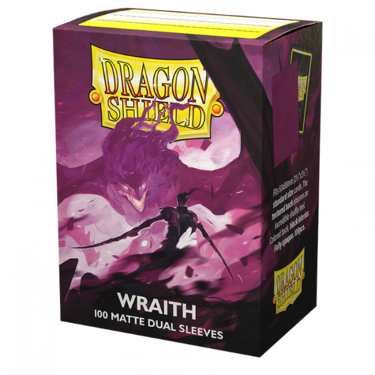 Dragon Shield Matte Dual Sleeves Wraith Alaric Chaos Wraith 100ct standard size 63x88mm PVC-free archival safe - Hobby Collectors Australia