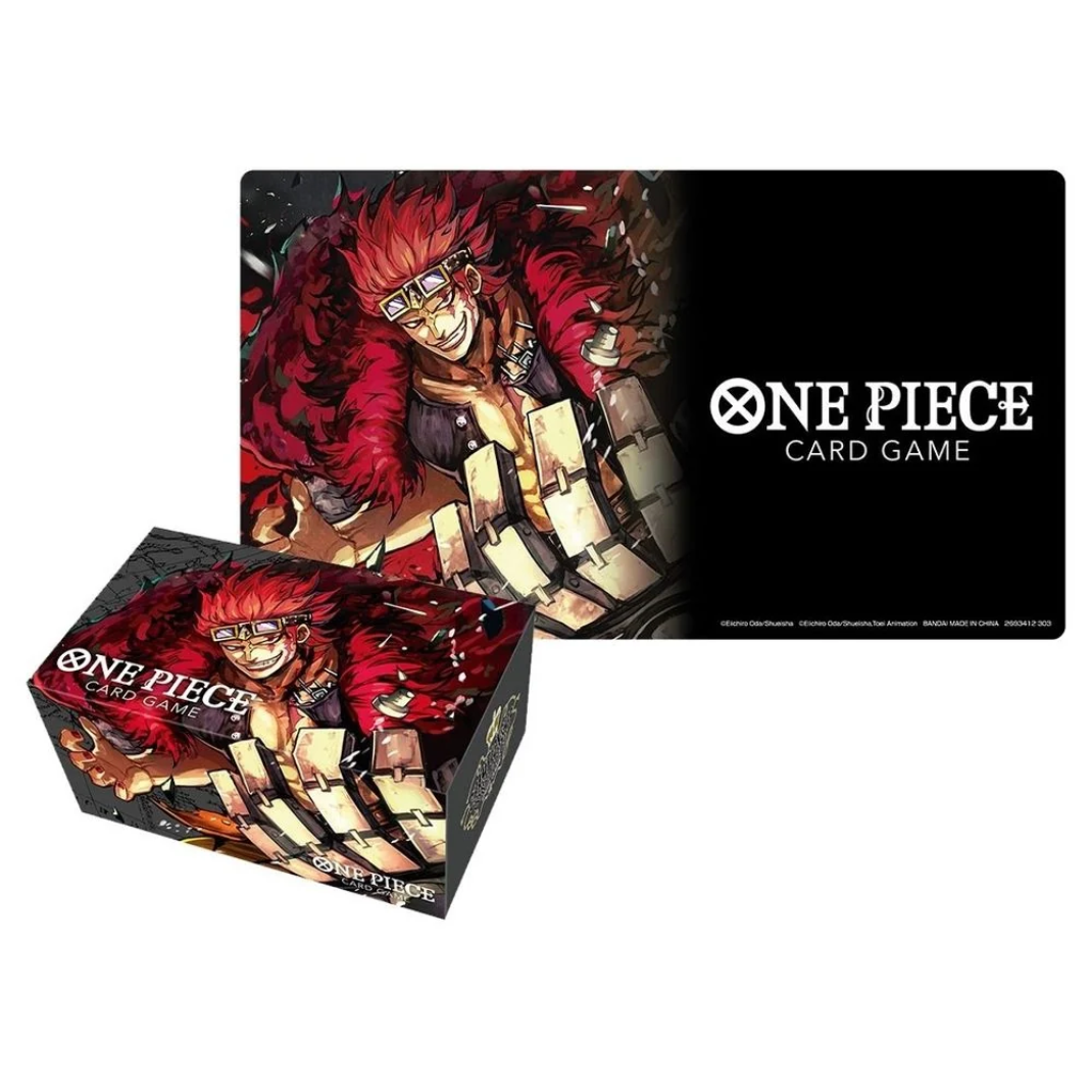 One Piece Card Game Playmat and Storage Box Set Eustass Captain Kid