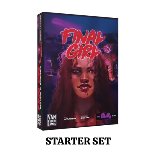 Final Girl Bad Times at Buddyland Starter Set board game with Core Box Feature Film and miniatures by Van Ryder Games - Hobby Collectors Australia