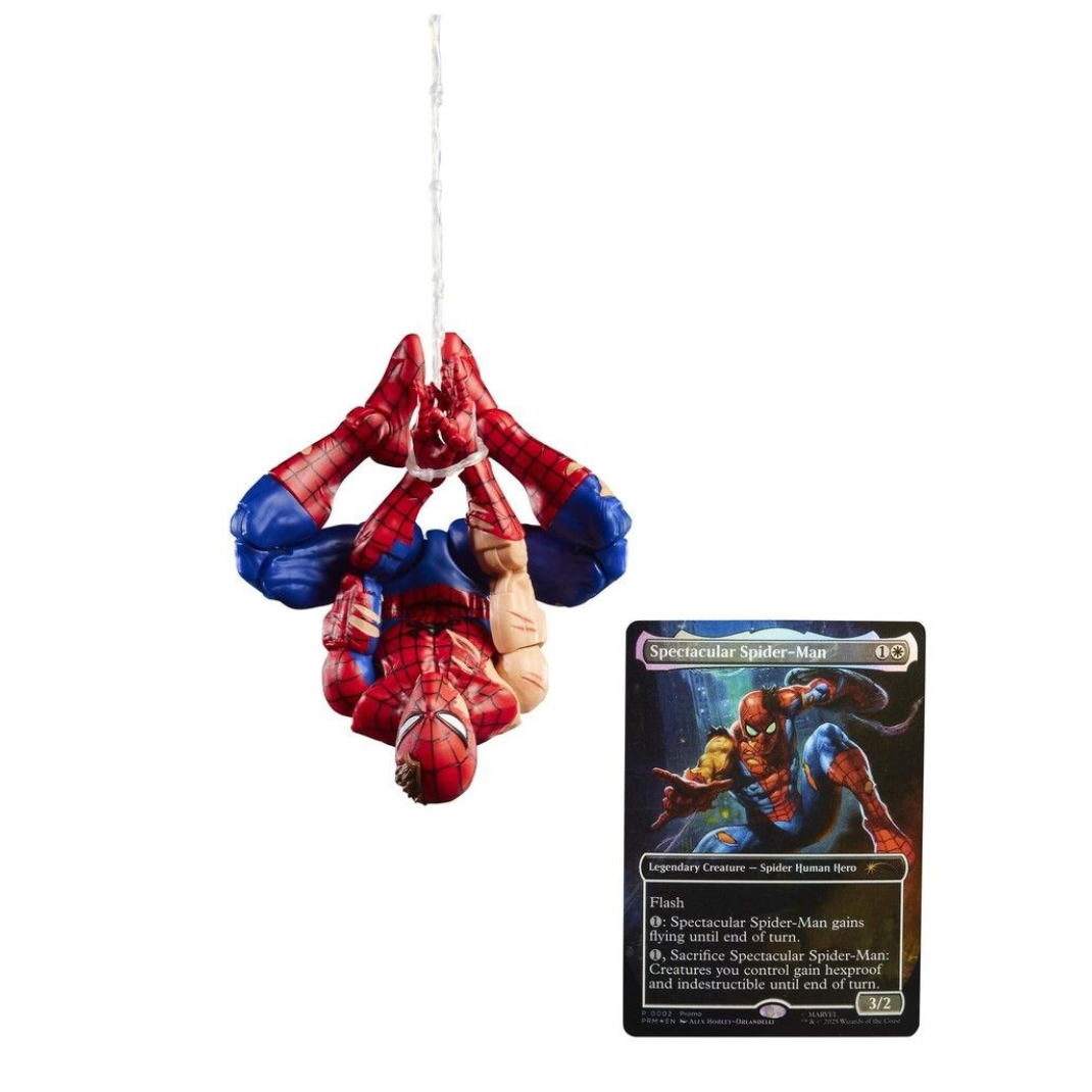 Highly detailed Spider-Man action figure from Magic the Gathering Legends series