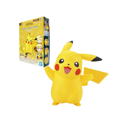 Starter Pokémon Model Kit Bundle with Eevee, Mewtwo, and Pikachu snap-fit models by Bandai